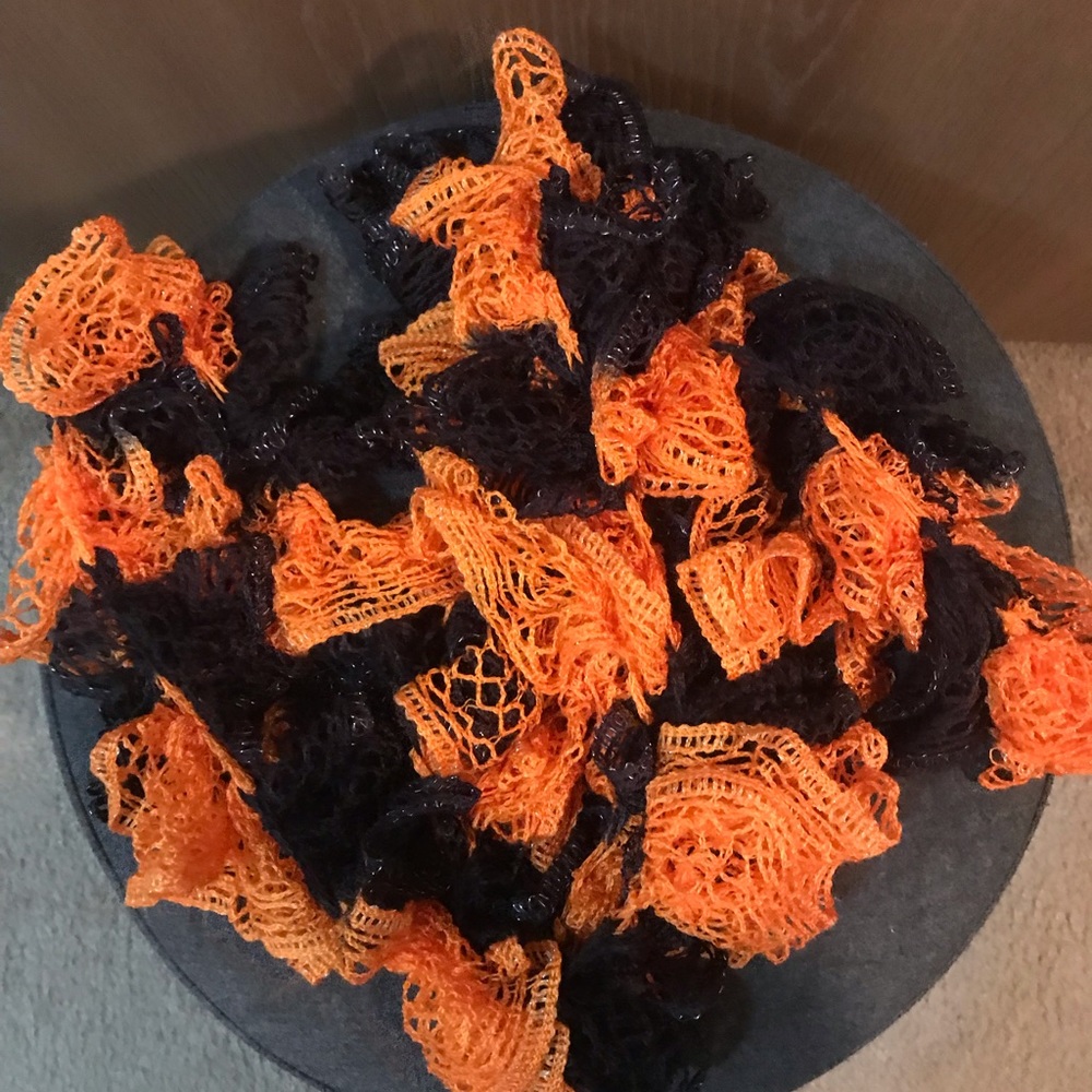 Orange and Black Scarf